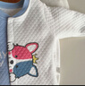 wua.wua婴儿衣服春秋新生儿连体衣秋冬季宝宝马甲外出服保暖睡衣套装爬服 哈奇狗套装【保暖 马甲+连体衣】 80cm 实拍图