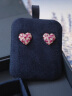 APM Monaco[杨紫同款系列]紫红色爱心耳环时尚设计感生日礼物送女友 晒单实拍图