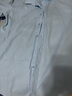 南极人（Nanjiren）衬衫男纯色商务休闲衬衣舒适透气短袖白衬衫男 浅蓝色短袖衬衫4XL 实拍图