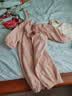 标点熊婴儿连体衣服小公主风女宝宝哈衣加绒加厚新生儿童外出爬服春秋冬 美人条娃娃领粉色 90码 建议身高80-90 实拍图