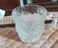 海伊朵 冰川杯玻璃杯日式冰川纹高颜值加厚渐变色酒杯茶杯饮料杯咖啡杯 短款带手柄【1个装】 实拍图
