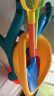 奥智嘉儿童沙滩戏水玩具套装户外宝宝玩沙工具铲子挖沙小熊运推车12件套 实拍图