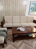 木丞 金丝胡桃木实木沙发组合客厅新中式现代简约轻奢木质沙发布艺1+2+3组合贵妃转角客厅家具 单人位 标准款 实拍图