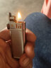 THE ONE国产一键按压煤油打火机老式复古创意纤巧定制送男友情人节礼物 镍拉丝标准版 实拍图