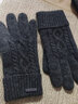 卡蒙（Kenmont）冬天保暖羊毛针织分指手套男户外保暖加厚双层五指毛线手套2805 实拍图