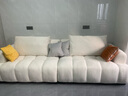 狄普防猫抓绒布沙发可爱现代奶油风弧形高脚2.8米沙发床旗舰版雪媚尔 实拍图