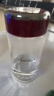 希诺单层玻璃杯家用办公水杯女高颜值便携泡茶杯子XN-9055红色 330mL 晒单实拍图