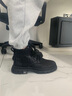 海澜之家（HLA）马丁靴子男鞋秋冬季复帮工装靴男加绒保暖皮靴休闲短筒靴高帮皮鞋 黑色 43 实拍图