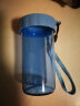 特百惠（Tupperware）雅致塑料杯310ml 小巧便携带拎绳儿童学生随心水杯子  冰水蓝 实拍图