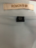 罗蒙（ROMON）纯色易打理衬衫男2025秋季新款翻领工装商务休闲职业正装衬衣男 C201藏青【长袖款+有口袋】 42 【建议160-170斤】 实拍图