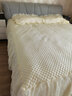 欧苏缦新款全棉韩版蕾丝纯棉床裙单件加厚夹棉床罩床笠带裙边高档床盖 高端绣花-米黄夹棉 180*200cm床裙+2个枕套 实拍图