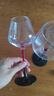 青苹果红酒杯两只 红领结黑底勃艮第水晶玻璃葡萄酒高脚杯 460ML 实拍图