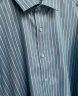 SIIMSH BROWN 史密斯·布朗成衣免烫长袖衬衫男士绿色条纹中青年商务休闲时尚潮流易打理抗皱 BL29514 38 实拍图