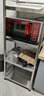 宜厨纳厨房置物架不锈钢落地多层微波炉烤箱架储物架收纳架子家用货架 长60宽40高150四层带围栏 实拍图