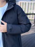 FILA 斐乐官方男士羽绒服冬季新品时尚休闲保暖连帽轻薄长袖上衣 正黑色-BK M 170/92A 实拍图