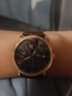 罗宾尼【品质严选】手表男士全自动机械表休闲超薄防水品牌腕表商务皮带 玫壳-黑面皮带款 实拍图