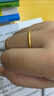 中国黄金（CHINA GOLD）古法素圈黄金戒指女足金情侣对戒三生三世指环520礼物送老婆女友 【古法】单戒 16号 0.5g 实拍图