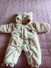 G.duck小黄鸭连体衣婴儿冬加厚外出连帽夹棉保暖外套可爱超萌小童男女宝 YH兔耳朵连帽加厚哈衣 黄色 80cm 实拍图