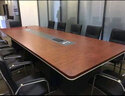 迅扬会议桌长桌6-8人桌椅组合现代简约会客桌板式培训桌洽谈办公桌 另购多媒体线盒（单拍不发货） 实拍图