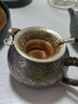 银器时代 足银手工刻鱼茶漏 足银茶具配件功夫茶具茶叶过滤器茶滤 带环百福款26克足银999+证书 实拍图