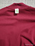 AB内衣纯棉大码男半高领秋衣棉毛衫全棉透气打底上衣T667 酒红色 XL 实拍图