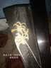 林木岛九尾狐扇子男女式古风中国风汉服配饰随身红彼岸花古装随身折扇 8寸九尾白狐 实拍图
