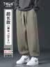 头号青年加长裤子男款秋冬季卫裤高个子190男束脚运动120CM休闲裤 绿 XL 实拍图