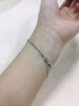 JALLOO一鹿路有你银手链轻奢高级感闺蜜女士饰品18岁生日520礼物送女友 一鹿有你银手链【蓝色】 实拍图