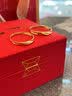 中国黄金（CHINA GOLD）黄金戒指男女足金莫比乌斯托帕石情侣对戒情人节生日礼物送男女友 【共渡爱河情侣对戒】约3.8g+品牌礼盒 实拍图