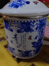 欧丽家注意容量珐琅搪瓷搪瓷杯子大茶缸家用大容量厚怀旧老式铁瓷茶缸子 12cm青花瓷 1200ml 1只 实拍图