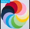 NVV 180g圆形卡纸15色白色黑色20cm加厚硬纸手工折纸彩纸幼儿园儿童美术绘画纸30张/包 BQ-Y20-15 实拍图