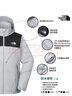 北面（The North Face）【新款黑武士】冲锋衣SANGRO男女防水硬壳外套【可挂内胆】|88FR C3F/星辰灰 XL/180 实拍图