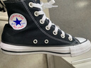 匡威（Converse）官方All Star经典帆布男女高帮休闲运动鞋黑色101010 101010/黑色 36 实拍图