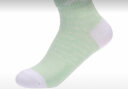 李宁 LI-NING 3双装运动袜女款加厚吸汗防脱羽毛球袜子均码中筒袜 AWSM244-1（粉 绿 白） 晒单实拍图