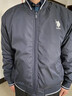 U.S. POLO ASSN.夹克外套男秋冬休闲男士立领飞行茄克宽松保罗上衣 深蓝 XL  实拍图
