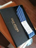 GLO-STORY 手打领带 男士商务正装潮流8cm领带礼盒装MLD824064 蓝色细斜纹（手打款） 实拍图