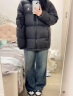 骆驼防泼水鸭绒羽绒服男女加厚户外防寒冬季面包服城市轻户外 法式棕 男女同款【炽云】 M 实拍图