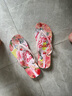 黑玛（Hotmarzz）人字拖女新款夏季外穿防滑拖鞋爆款平底凉拖鞋一脚蹬夹脚沙滩鞋 粉色 37 (241mm) 实拍图