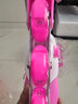 小状元轮滑鞋儿童初学者旱冰鞋溜冰鞋初学者男童女童滑轮鞋生日礼物 入门体验-粉【工具配件】 S (适合鞋码27-32)八轮全闪 实拍图