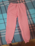 红豆儿童保暖裤男女中大童秋冬加厚秋裤纯色三层夹棉打底裤空气层棉毛单裤H1S50502 西瓜红 140 实拍图