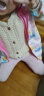 贝壳家族宝宝印花外套春装新款女童童装儿童外套上衣wt6806 白色猫咪蝴蝶 120cm 实拍图