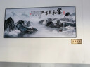 2025新款家和万事兴客厅装饰画沙发背景墙壁画字画山水画大气挂画 家和万事兴客厅挂画 油画布140*60CM+黑框 实拍图