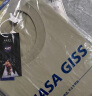 NASA GISS重磅260g纯棉短袖t恤男纯色圆领厚实不透纯白打底衫男女体恤上衣 铁灰色 M体重110-130斤 实拍图