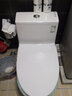 九牧（JOMOO）马桶家用防臭大冲力坐便器小户型大口径虹吸式抽水马桶陶瓷座便器 【升级抗菌盖板暴风冲刷】11383 305/300mm 实拍图