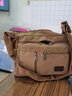 收谷 电工包工具包帆布包单肩斜挎包多功能加厚重型耐磨维修包水电工 大号加厚单肩帆布横拉链咖啡色 实拍图