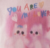 乐町甜美猫咪印花圆领针织衫23年冬季新款宽松慵懒粉色套头毛衣 粉色（现货） M 晒单实拍图