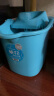 茶花拖把桶挤水拖布桶拧干桶塑料大号手提清洁桶免手洗拖把地拖桶 【蓝色】拖把桶1个 晒单实拍图