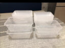 特美居一次性饭盒长方形透明塑料快餐盒加厚带盖打包盒餐具20套装750ml 晒单实拍图