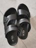 德国骆驼动感新款凉鞋男头层牛皮沙滩鞋男休闲凉鞋男士凉鞋拖鞋两用透气潮流 黑色 41标准皮鞋码 实拍图