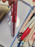 百乐（PILOT）415V按动中性笔软握胶学生考试用vega防疲劳签字水笔练字速干0.7mm黑色碳素 亮红杆  实拍图